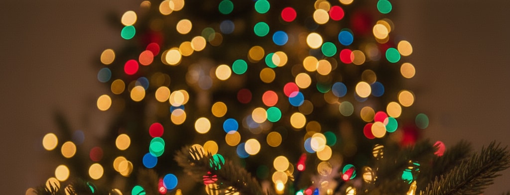 bokeh christmas lights East Lansing